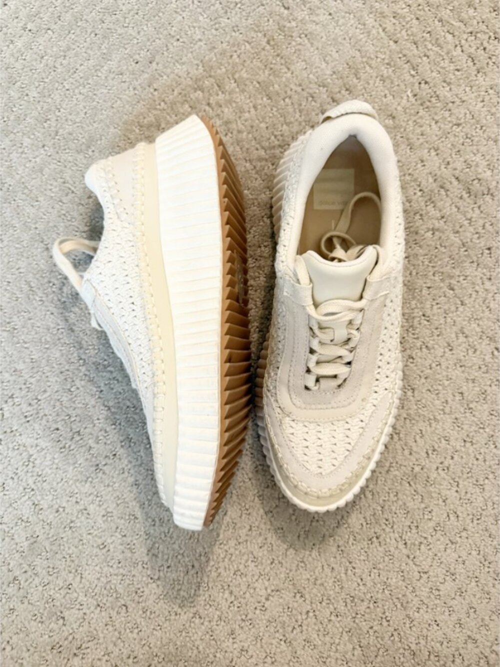 Dolce Vita Cream Dolen Crochet Sneaker (8.5) - Picture 2 of 10